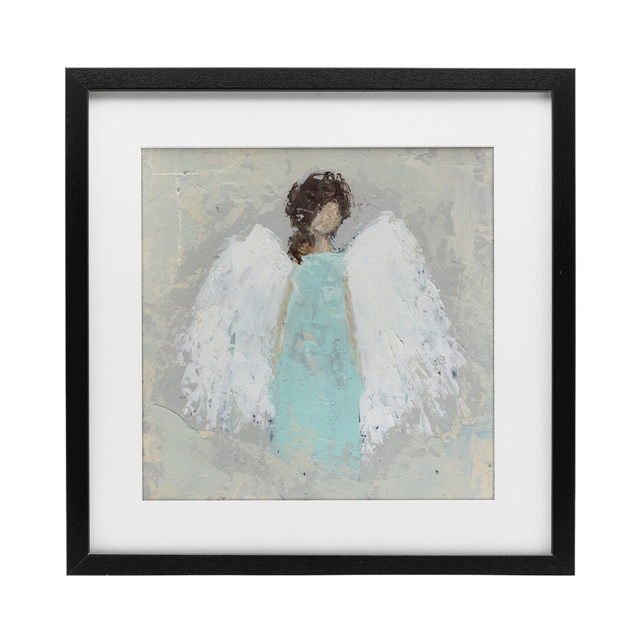 Stupell Industries Soft Angel Impression Framed Print Under Glass, design by Cassandra Cushman